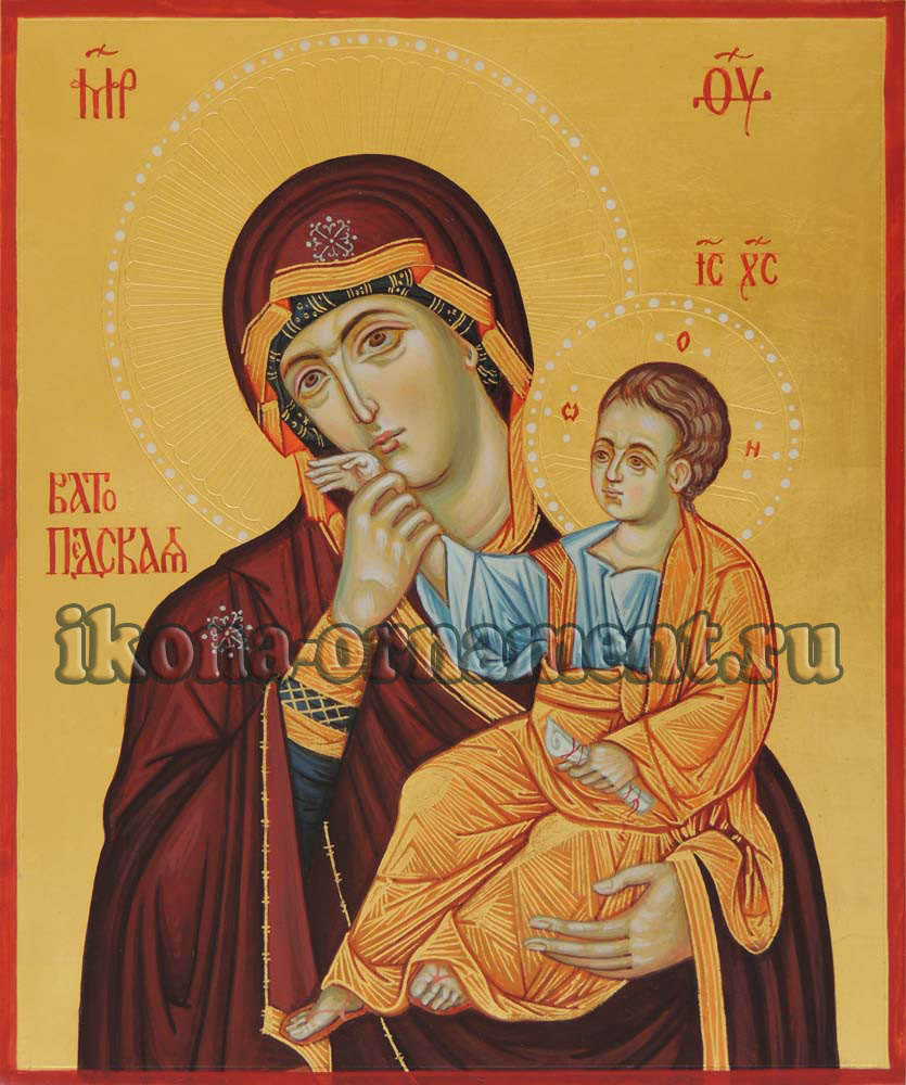 Икона "Божьей Матери Ватопедская (Отрада или Утешение)"